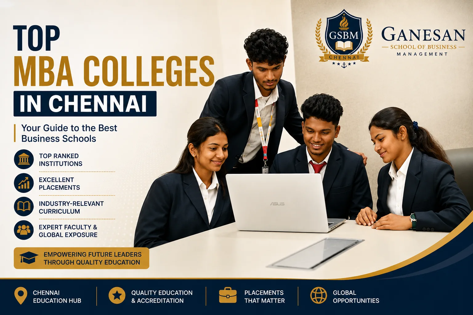 Top MBA Colleges in Chennai offering quality management education and excellent career opportunities